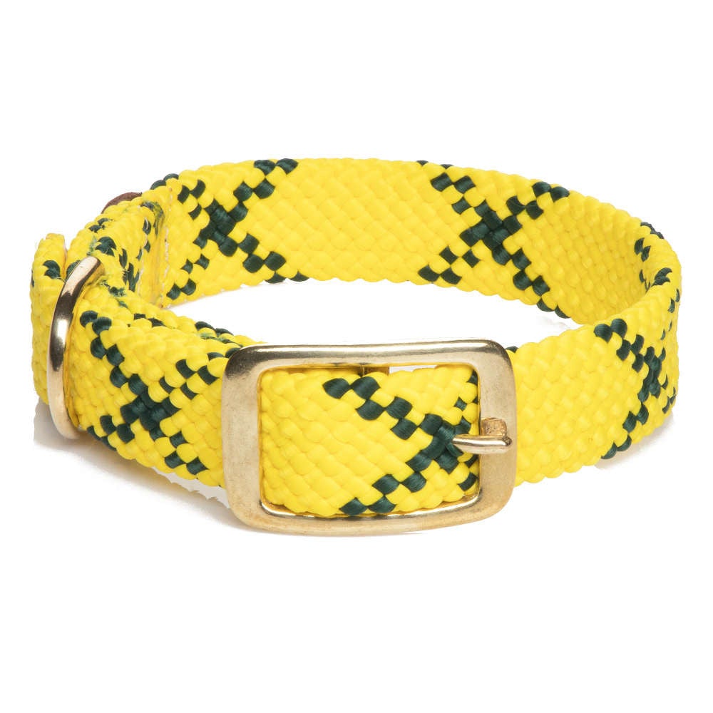 Mendota Doublebraided Collar 18" HI VIZ YELLOW