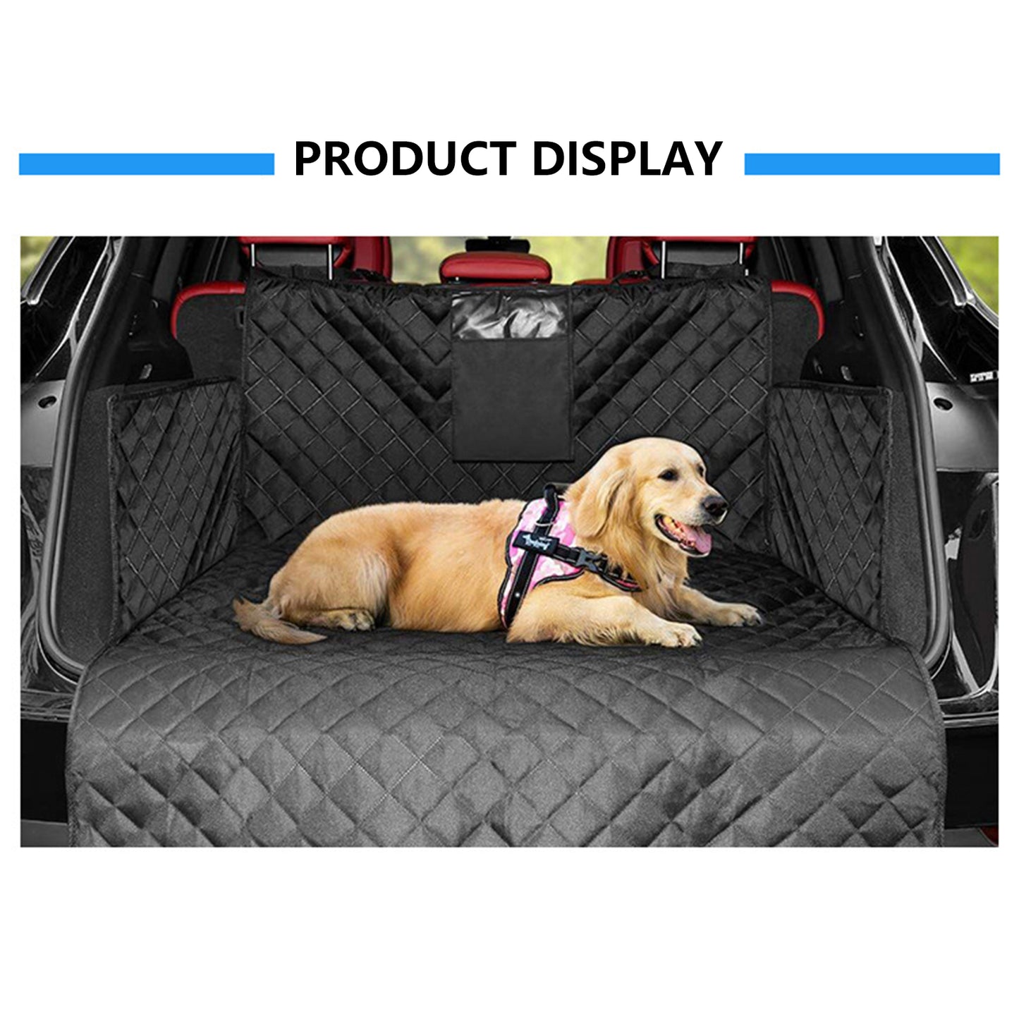 Pet Dog Car Back Seat Cover Anti Dirty Oxford Waterproof Fabric Protector Mat L