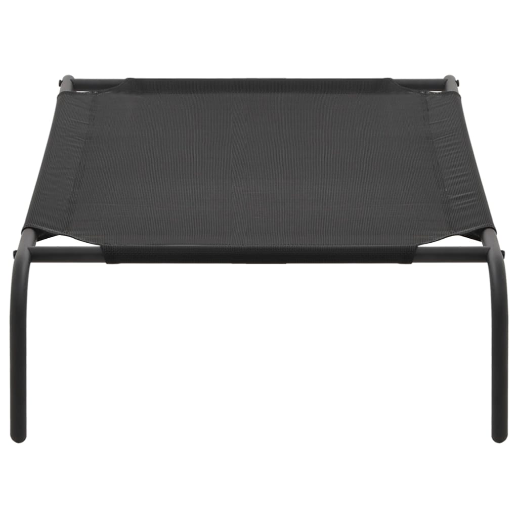 Elevated Dog Bed Black S Textilene