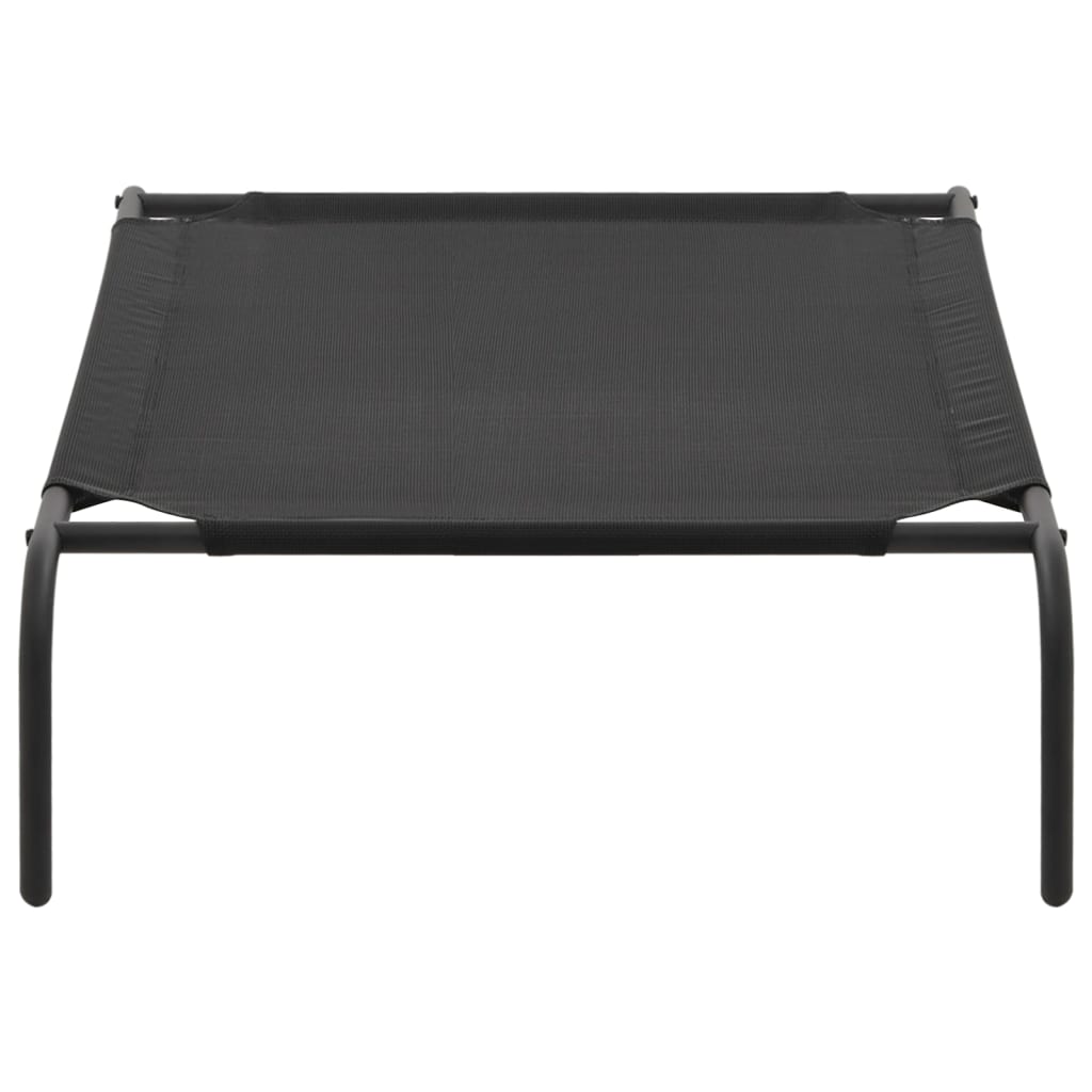 Elevated Dog Bed Black L Textilene