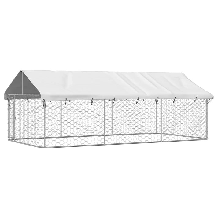 Outdoor Dog Kennel with Roof 400x200x150 cm – Ultimate Pet