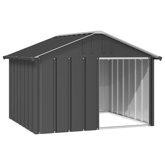 Dog House Anthracite 116.5x103x81.5 cm Galvanised Steel