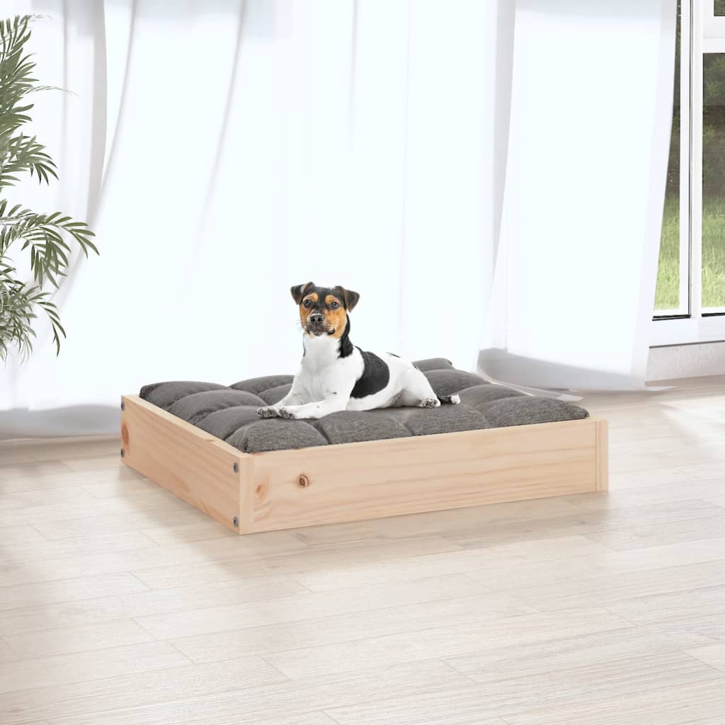 Dog Bed 51.5x44x9 cm Solid Wood Pine