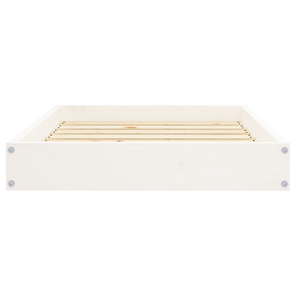 Dog Bed White 71.5x54x9 cm Solid Wood Pine