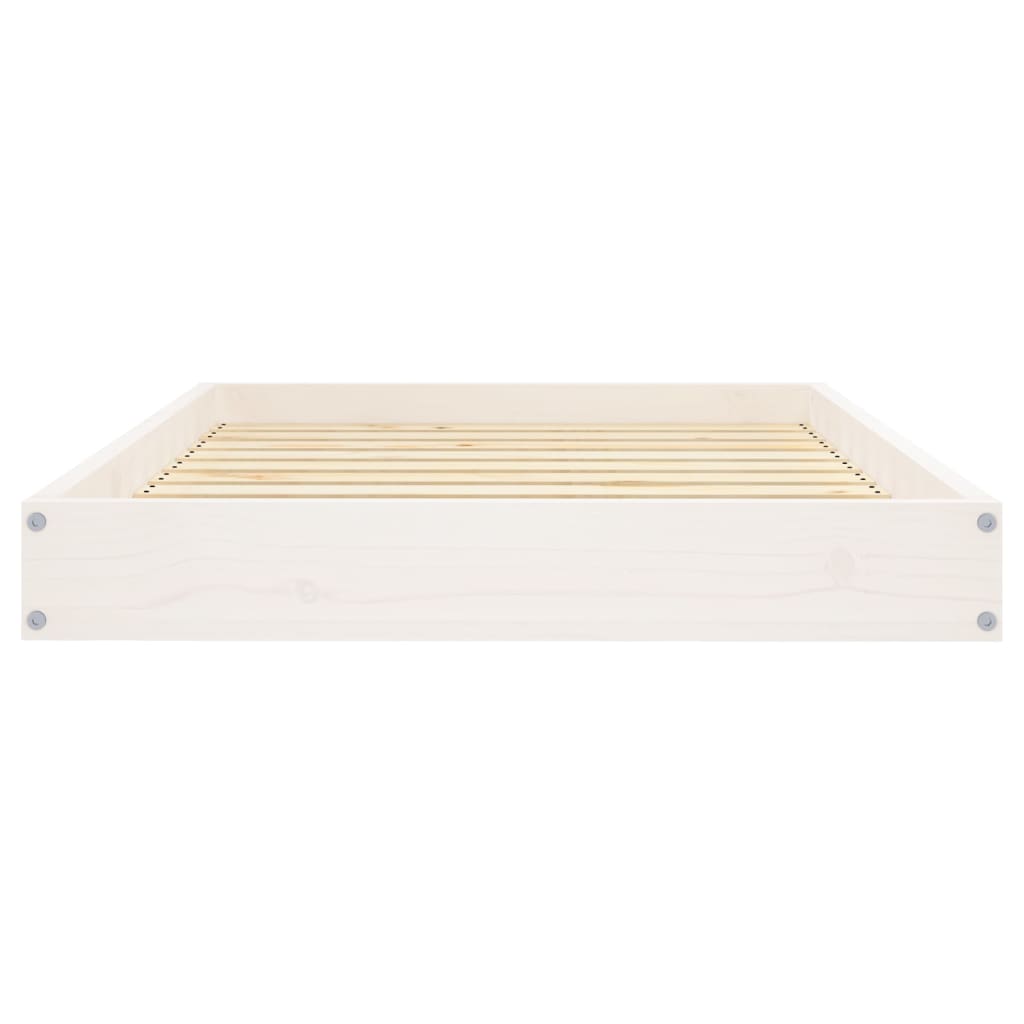 Dog Bed White 91.5x64x9 cm Solid Wood Pine