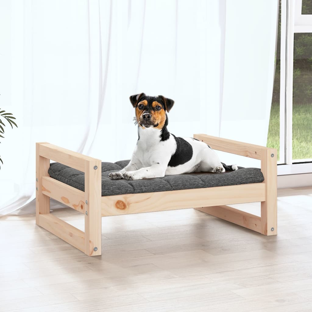 Dog Bed 55.5x45.5x28 cm Solid Pine Wood