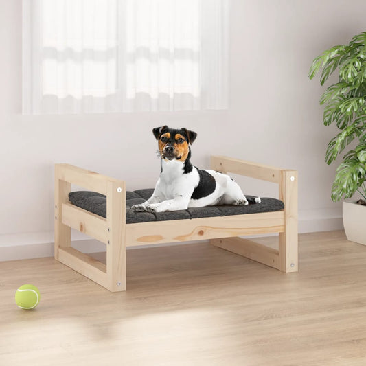 Dog Bed 55.5x45.5x28 cm Solid Pine Wood