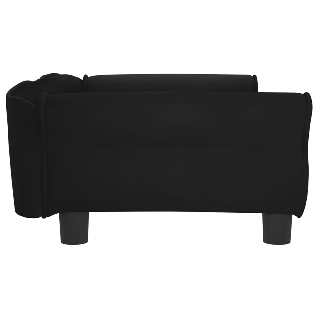 Dog Bed Black 95x55x30 cm Velvet