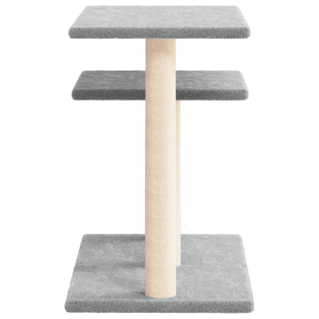 Cat Scratching Posts with Platforms Light Grey 62.5 cm