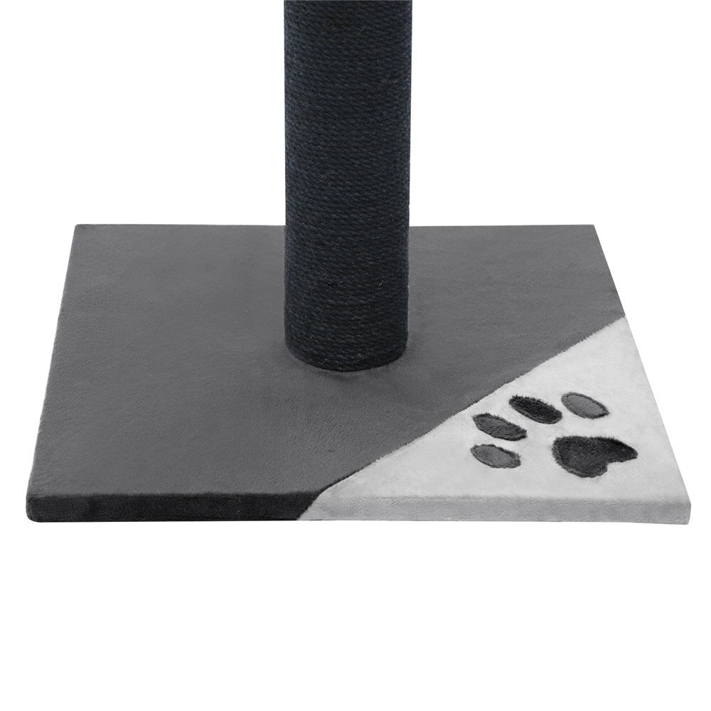 Grey Cat Scratching Tree Scratcher Post Pole Furniture Gym House