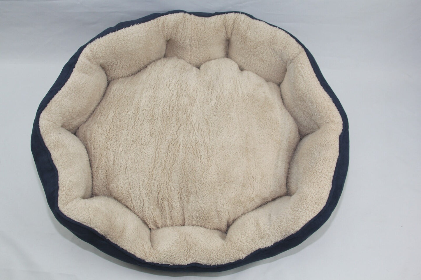 YES4PETS Blue / Grey Washable Fleece  Soft Pet Dog Puppy Cat Bed-Large