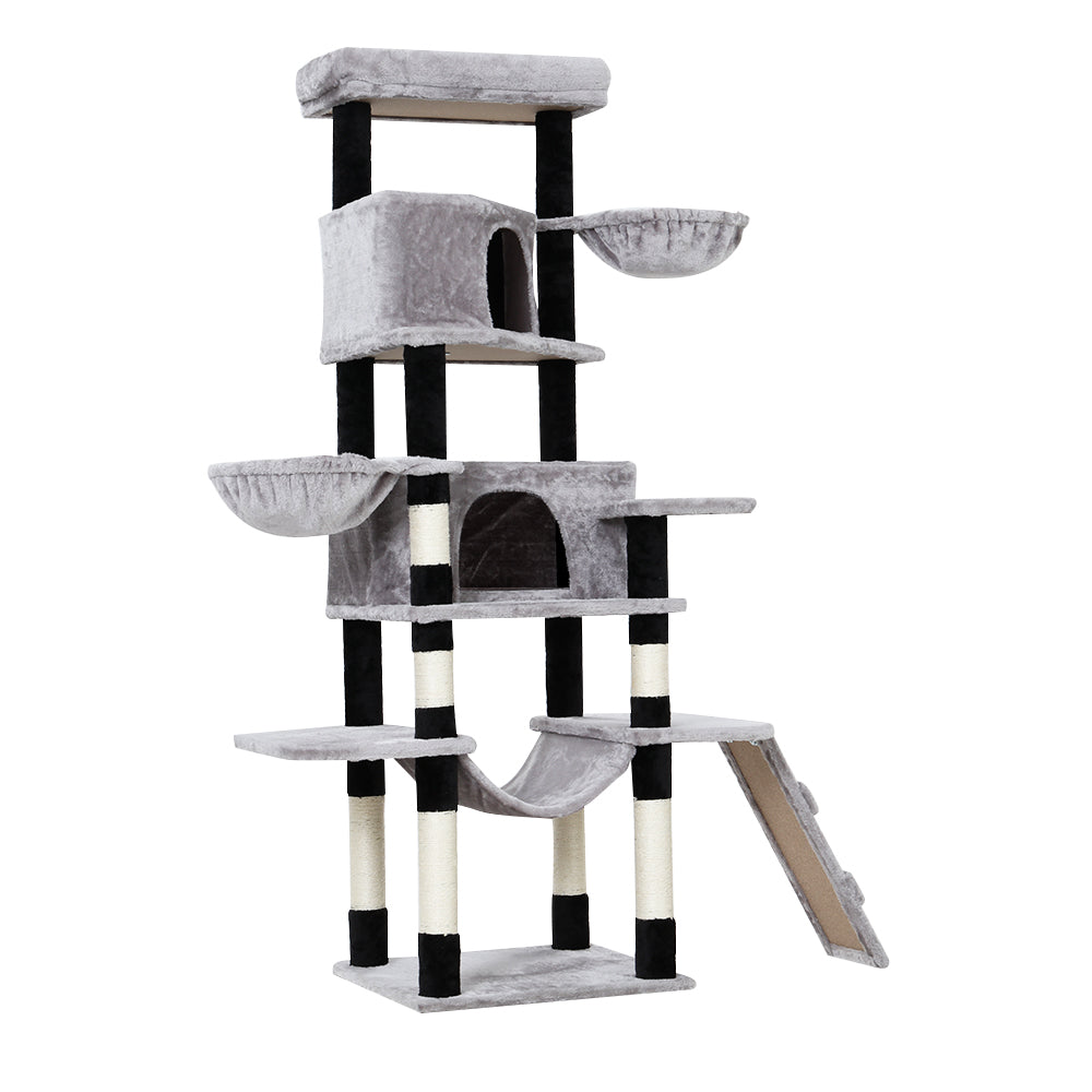 i.Pet Cat Tree 161cm Tower Scratching Post Scratcher Wood Condo House Play Bed