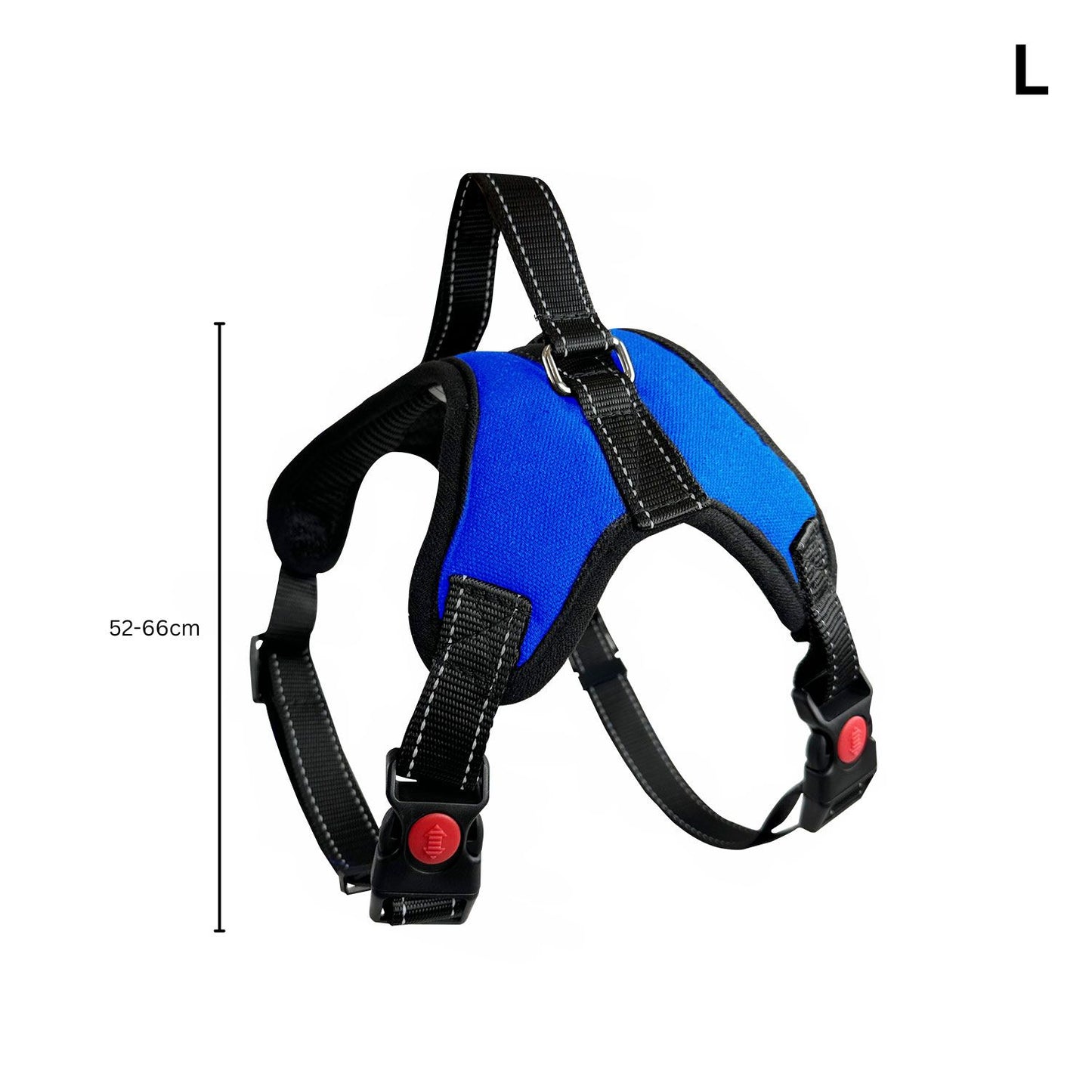 FLOOFI Dog Harness L Size (Blue) FI-PC-155-XL