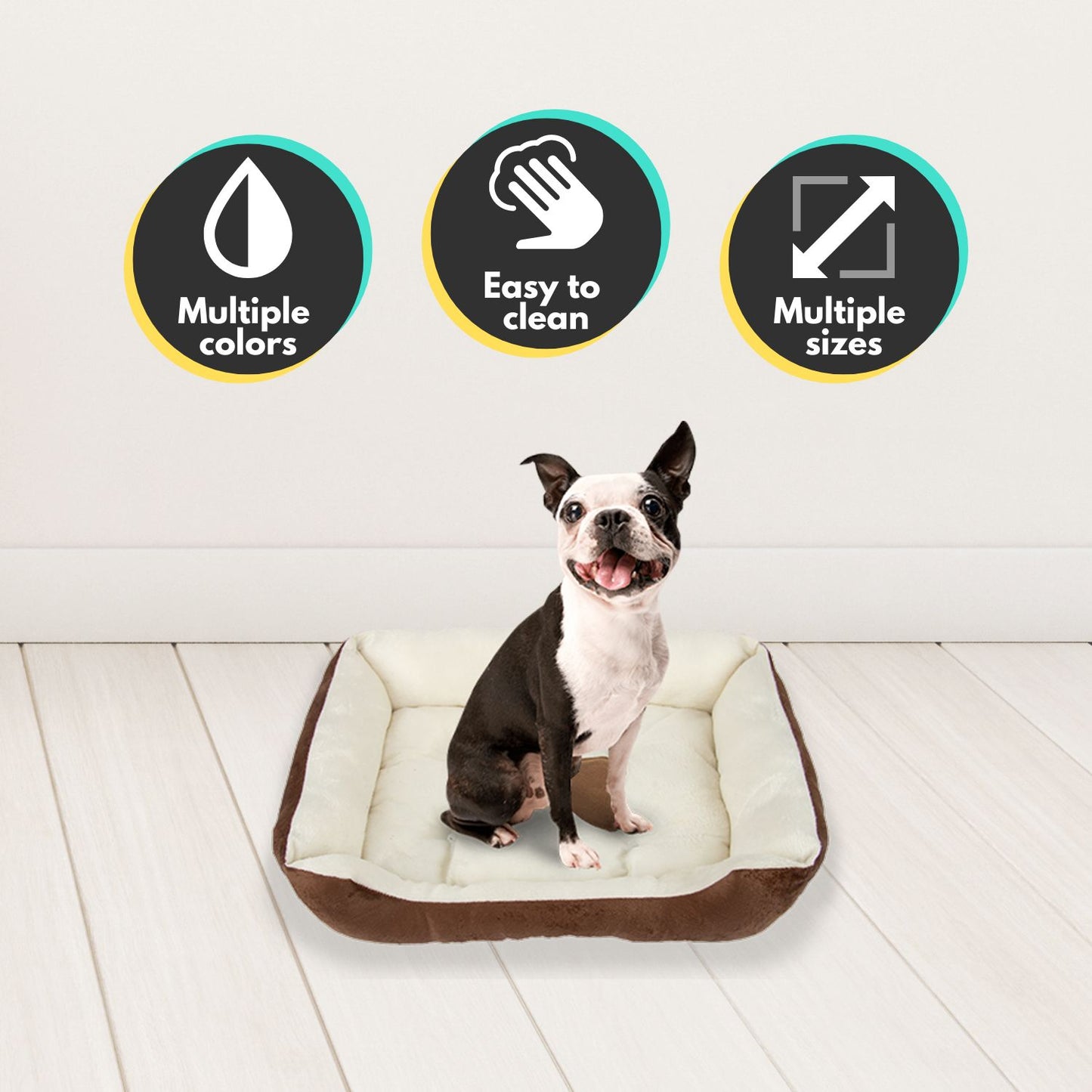 Floofi Pet Bed Bone (S Coffee) - PT-PB-165-QQQ