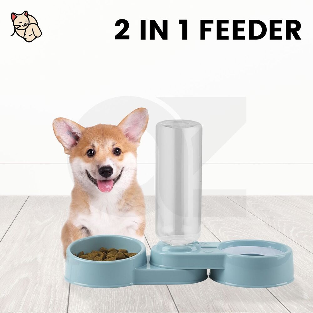 Floofi Automatic 2 in 1 Water & Food Feeder (Blue) PT-FD-101-QQQ