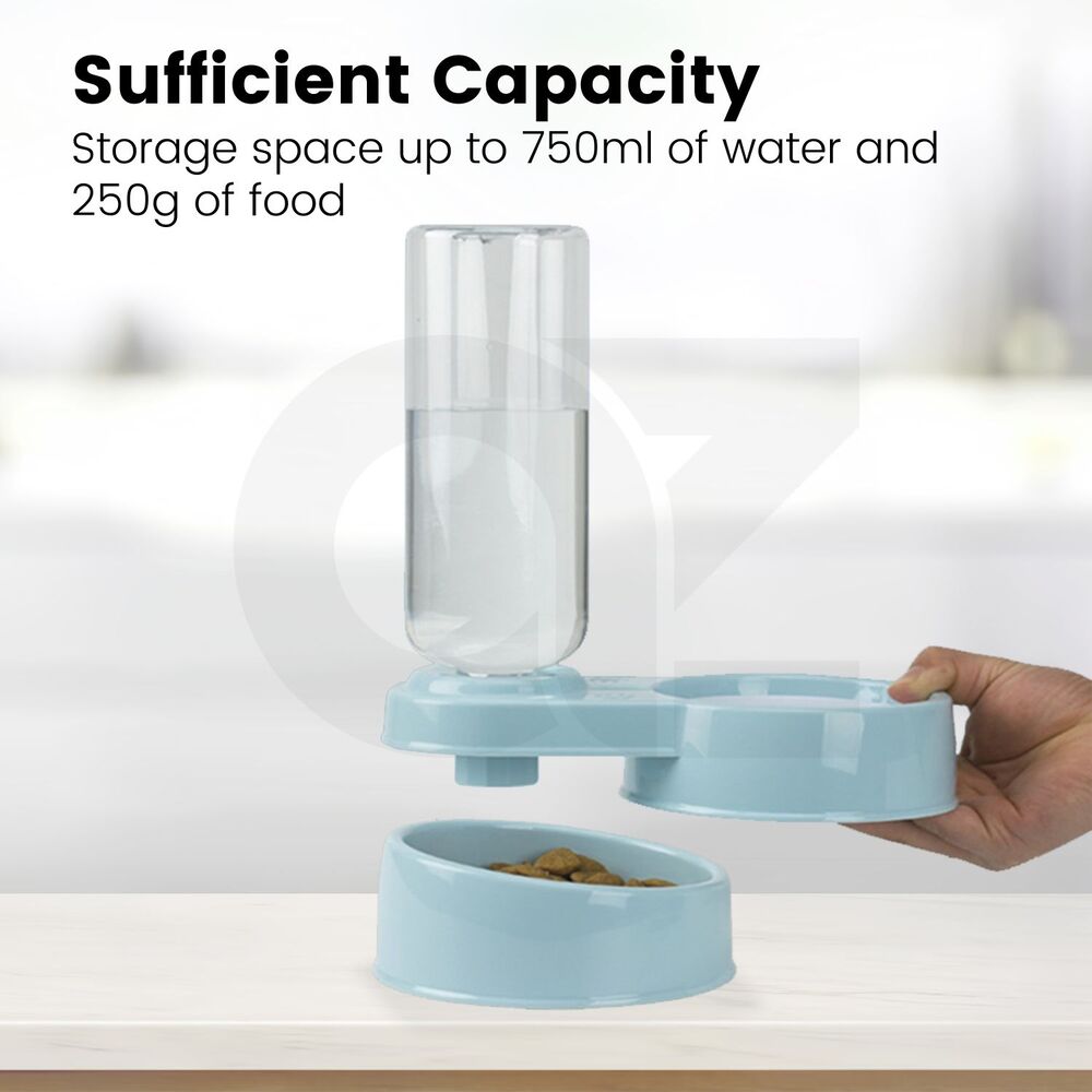 Floofi Automatic 2 in 1 Water & Food Feeder (Blue) PT-FD-101-QQQ