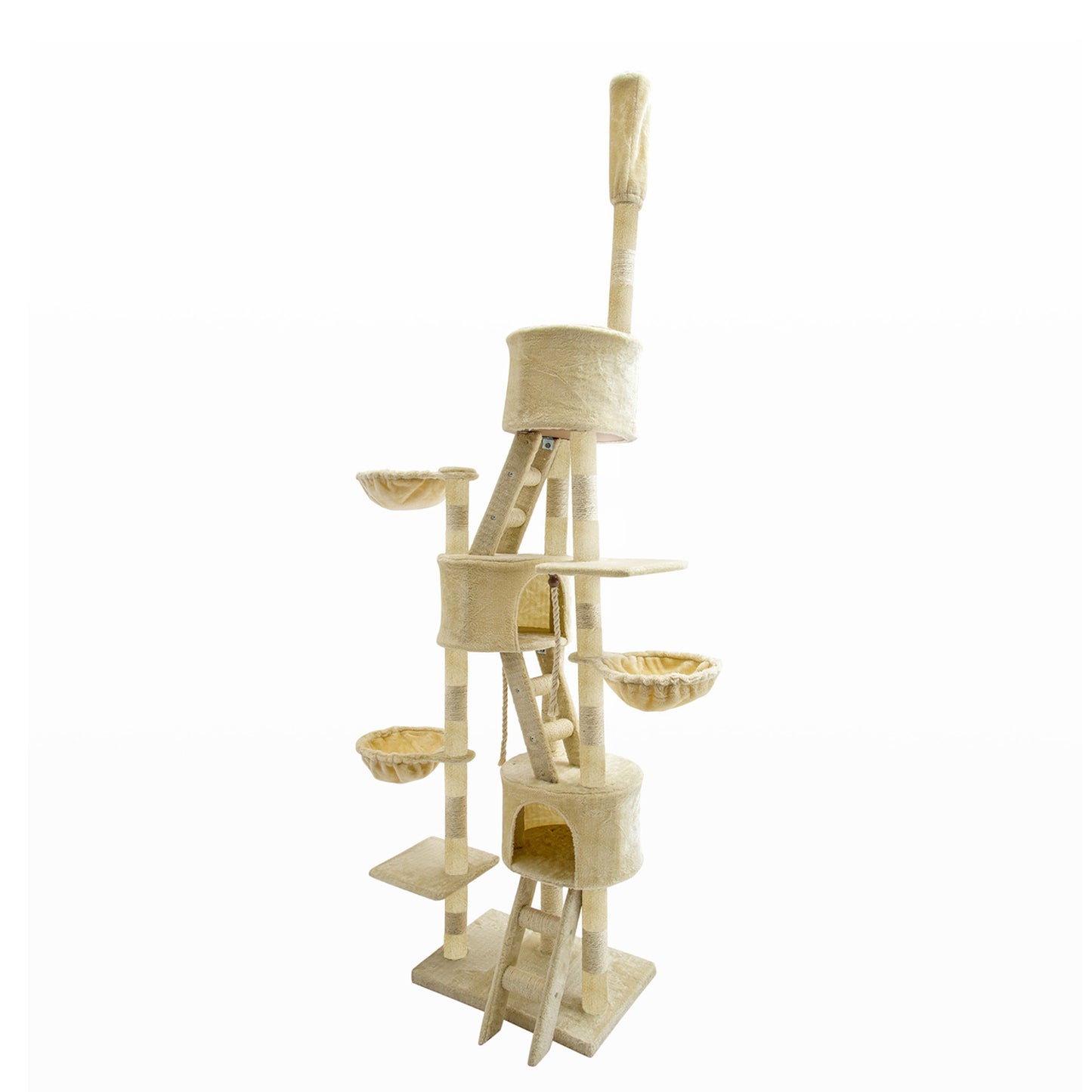 Cat Tree Multi Level Scratcher PARADISE 262cm BEIGE