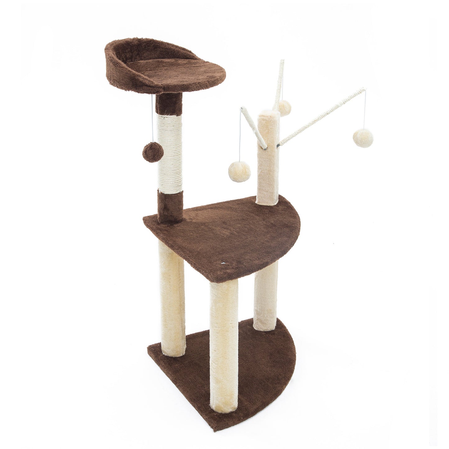 Cat Tree Multi Level Scratcher LUNA 96cm BROWN