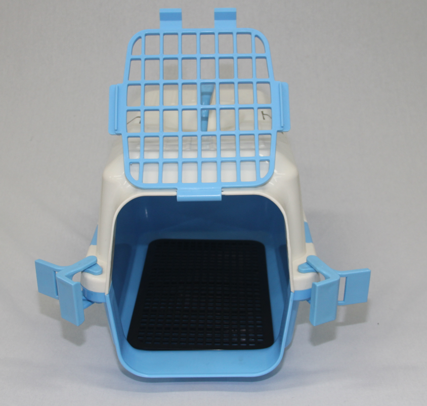 YES4PETS Small Dog Cat Crate Pet Carrier Rabbit Guinea Pig Cage With Tray-Blue