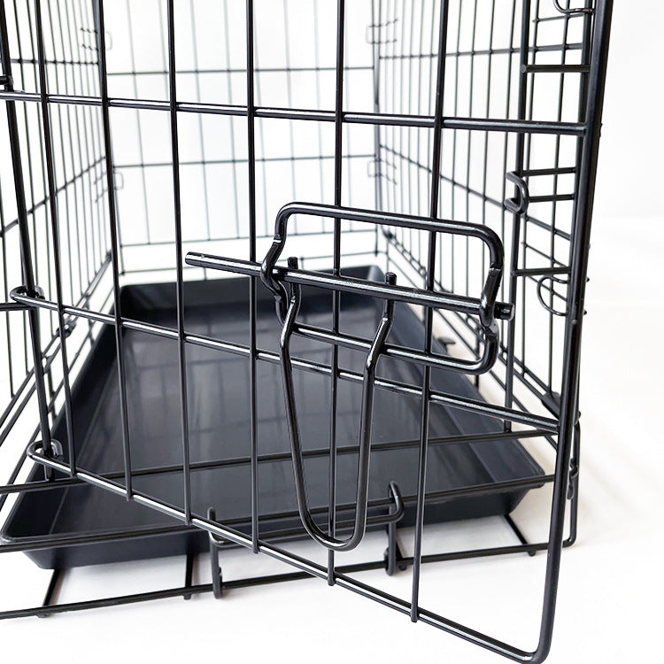 36" Pet Dog Cage Kennel Metal Crate Enlarged Thickened Reinforced Pet Dog House