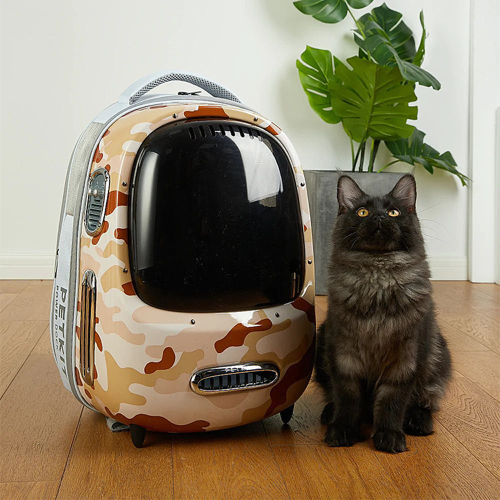 PETKIT Breezy 2 - Smart Cat Backpack - Desert Camon