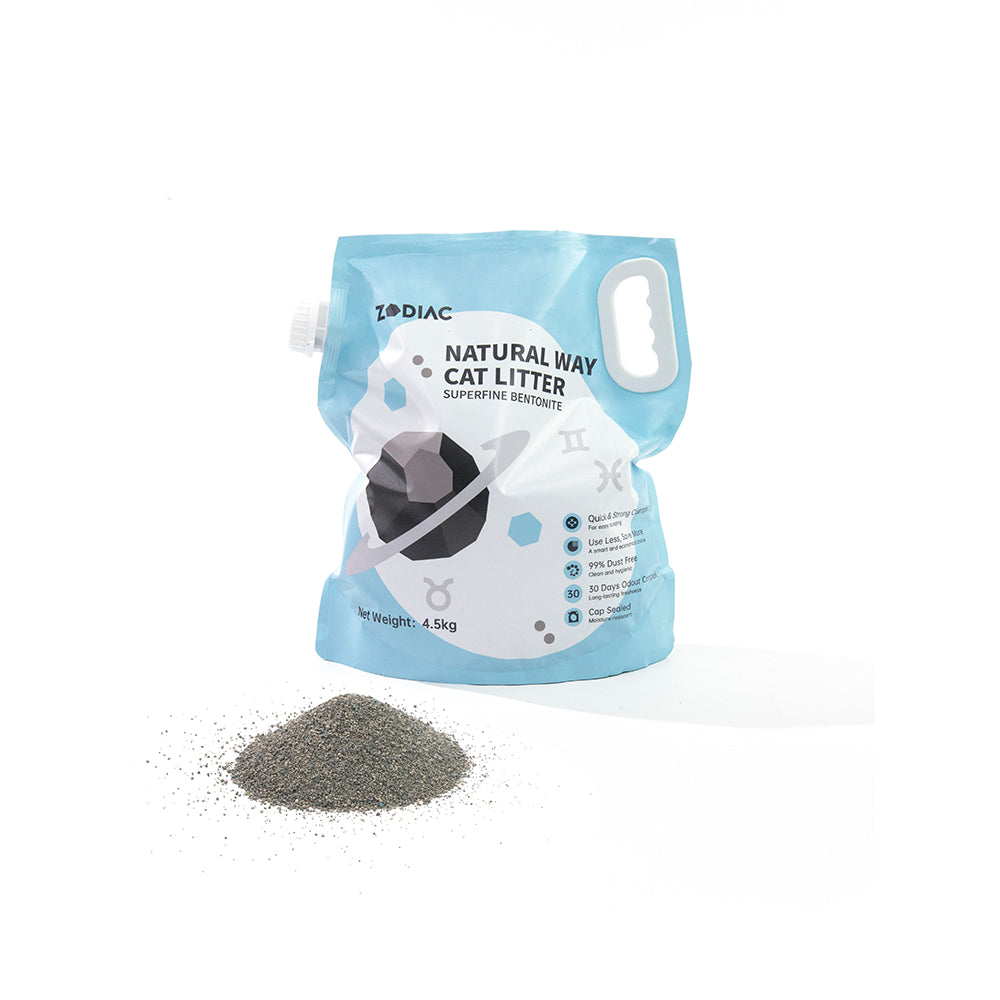 ZODIAC Natural Way Superfine Bentonite Cat Litter 4.5Kg